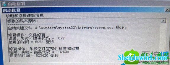 win10ϵͳʾspoon.sysļ𻵵Ľ