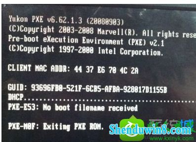 win8.1ϵͳʾexiting pxe romĽ