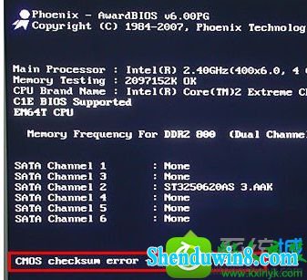 win8.1ϵͳԼʾCMos checksum error-defaults loadedĽ