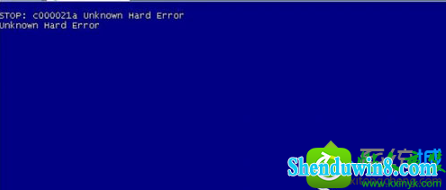 win8.1ϵͳʾc000021a unknown hard errorĽ