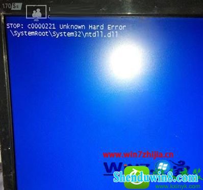 win10ϵͳʾsTop:c0000221 unknown Hard ErrorĽ