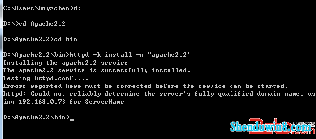 window7°װapache http server 